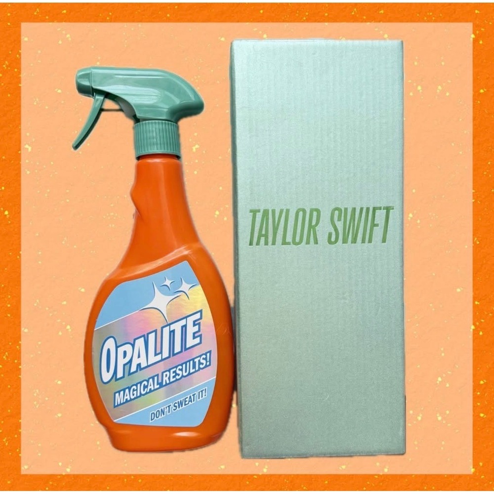 Taylor Swift Summer Merch Opalite Spray Bottle Orange Teal Holographic New - Picture 5 of 7